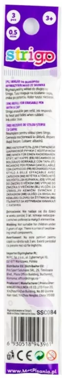 Wkład do długopisu wymazywalnego ze skuwką - tantis.pl