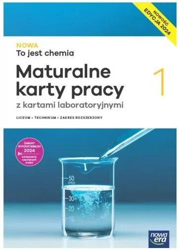 NOWA To jest chemia 1. Nowa edycja. Maturalne karty pracy z kartami laboratoryjnymi do liceum i technikum. Zakres rozszerzony - tantis.pl