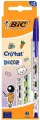 Długopis Cristal Kawaii 1mm niebieski 3szt BIC - tantis.pl
