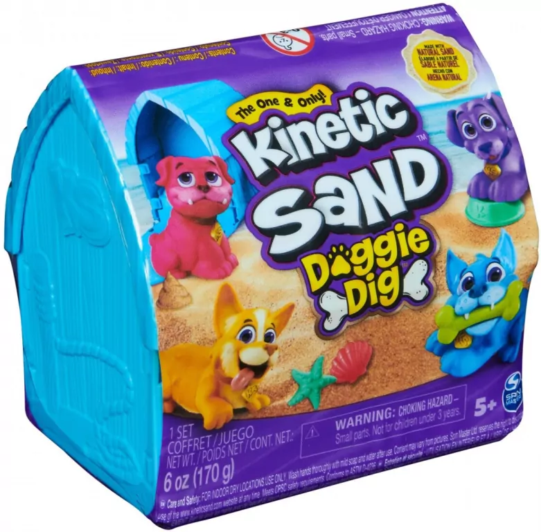 Kinetic Sand - Piasek kinetyczny z figurką pieska - tantis.pl