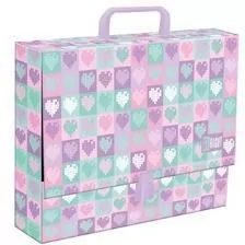 Teczka z rączką A4 XL Candy Hearts - tantis.pl