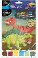 Malowanka z farbkami i pędzelkiem. Dinozaury - tantis.pl