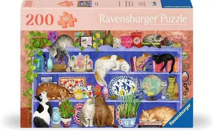 Puzzle XL 200 Koty na półce - tantis.pl