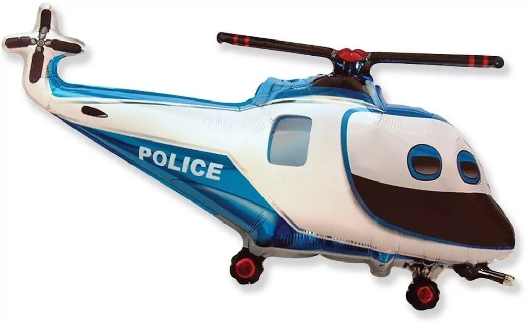 Balon foliowy 61cm Helikopter Policyjny - tantis.pl