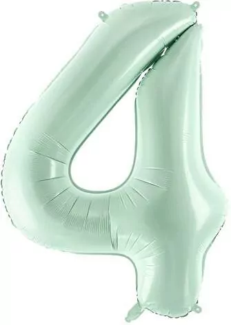 Balon foliowy cyfra 4 72cm zieleń - tantis.pl