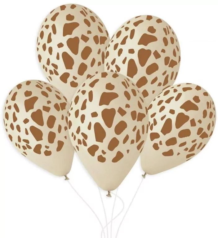 Balony żyrafa latte 33cm - tantis.pl