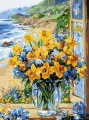 Malowanie po numerach - Kwiatowe wybrzeże 30x40cm - tantis.pl