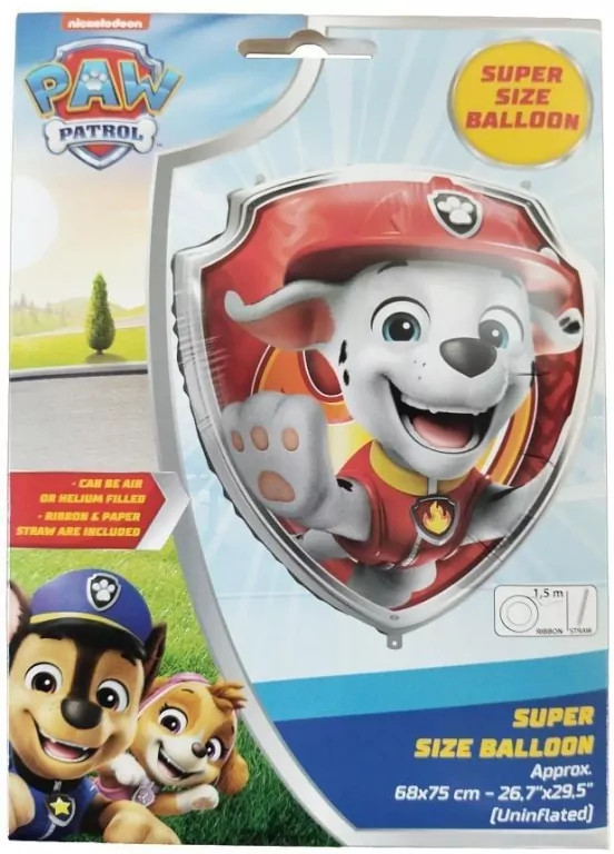 Balon foliowy Nickelodeon Tarcza Marshall 68x75cm - tantis.pl