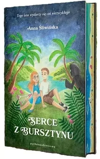 Serce z bursztynu (barwione brzegi) - tantis.pl