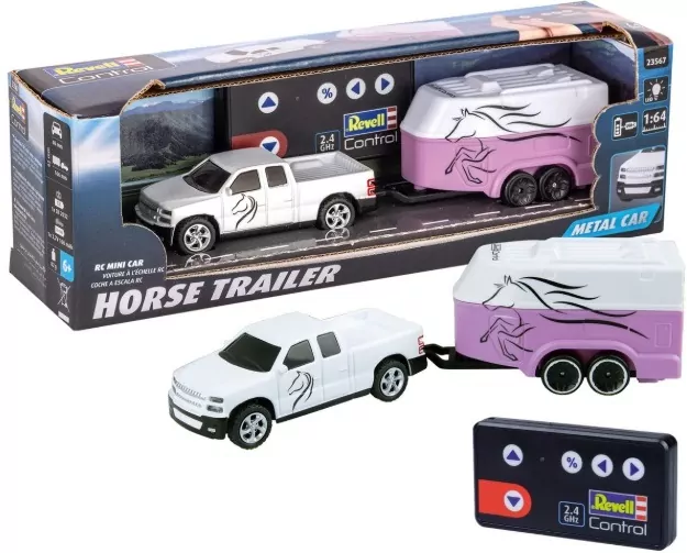 REVELL 23567 Samochód na radio Pickup z przyczepą do przewozu koni - tantis.pl