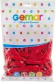 Balony Gemar rurki włoskie czerwone 7,5cm 100szt - tantis.pl