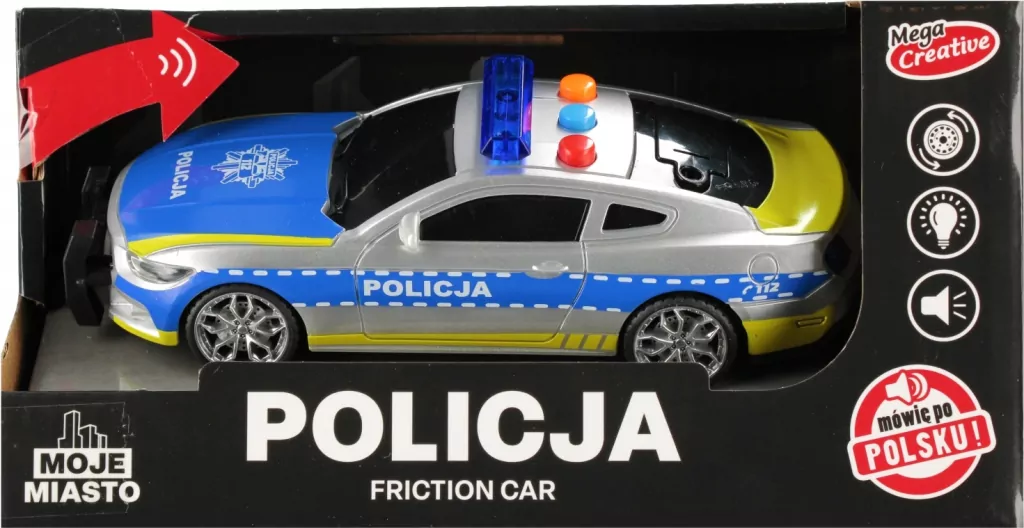 Auto Policja 21x11x8 Moje miasto - tantis.pl