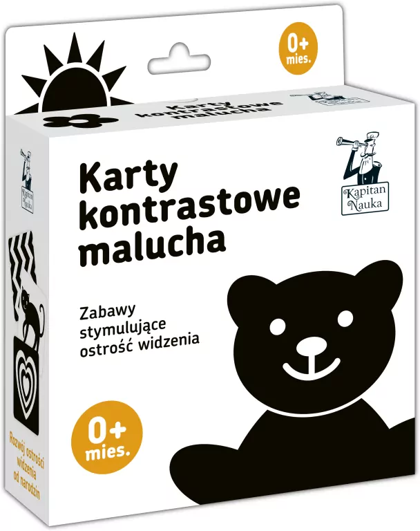 Karty kontrastowe malucha. Kapitan Nauka - tantis.pl