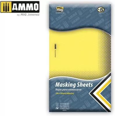 Ammo: Masking Sheets - Adhesive (280 x 195 mm) (5)