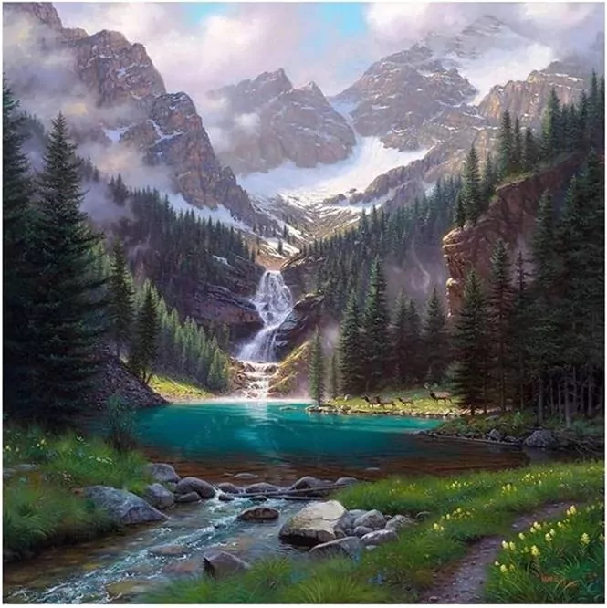 Diamentowa Mozaika Potok w górach NO-1009193 - tantis.pl