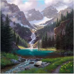 Diamentowa Mozaika Potok w górach NO-1009193