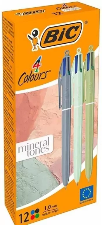 Długopis 4 Colours Mineral Tones mix (12szt) BIC - tantis.pl