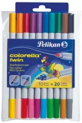 Pisaki. Colorella Twin, 20 kolorów