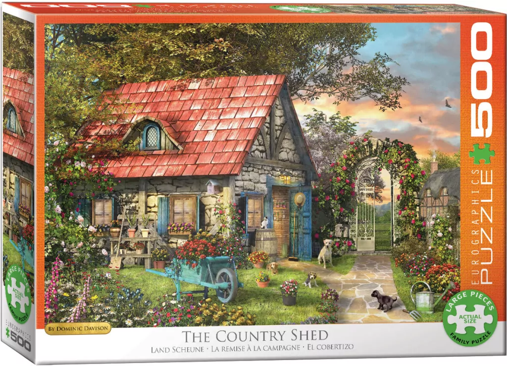 Puzzle 500 XL. Domek na wsi, Dominic Davison - tantis.pl