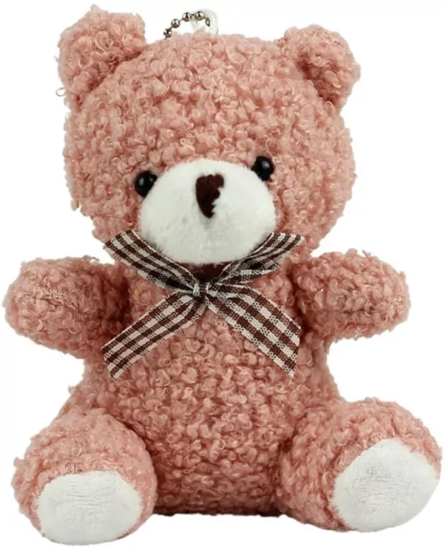 Brelok Miś pluszowy różowy 8cm - tantis.pl