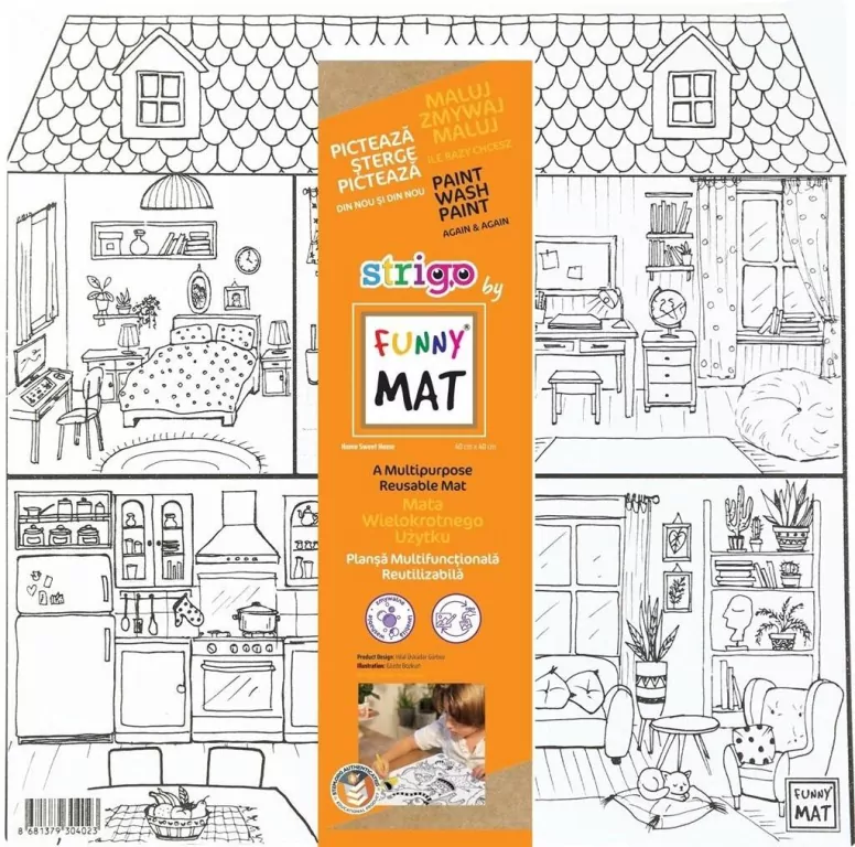 Mata biała Sweet Home Funny Mat STRIGO - tantis.pl