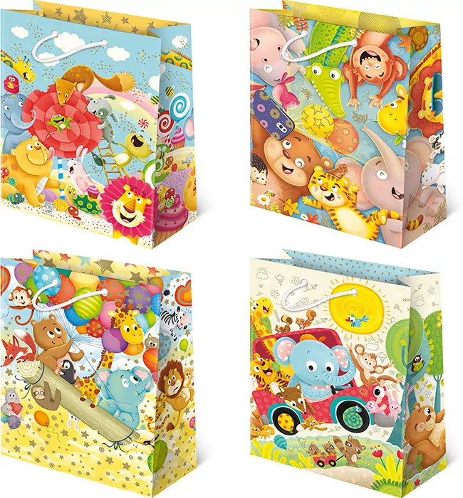 Torebki prezentowe XL-122 122. Dzieci, 10 sztuk - tantis.pl