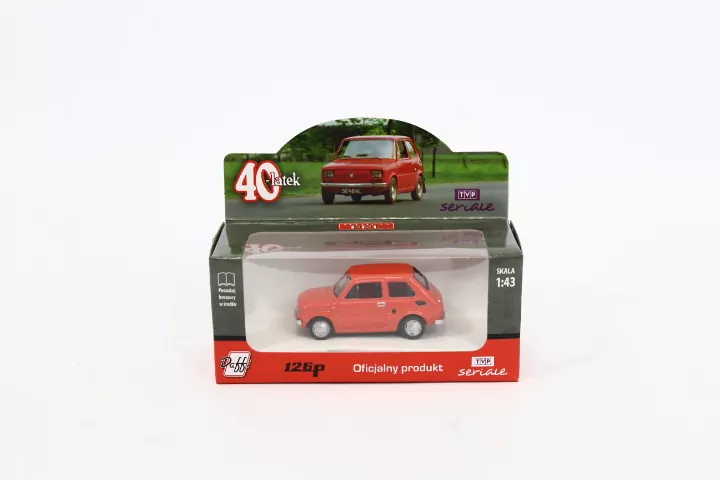 Fiat 126P czterdziestolatek czerwony - tantis.pl