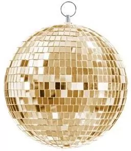 Dekoracja Kula Disco 20cm złoty - tantis.pl