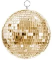 Dekoracja Kula Disco 20cm złoty - tantis.pl