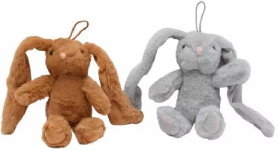 Maskotka Królik długouchy szary, brązowy 21cm 3838 mix cena za 1 szt - tantis.pl
