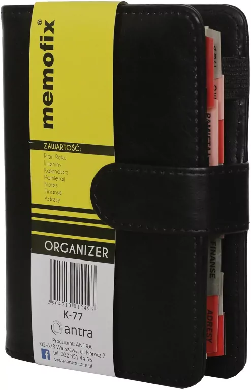 Organizer Memofix 2026 A6 K czarny - tantis.pl