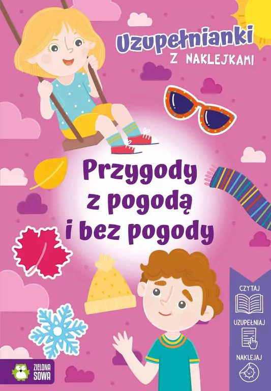 Uzupełnianki z naklejkami. Przygody z pogodą... - tantis.pl