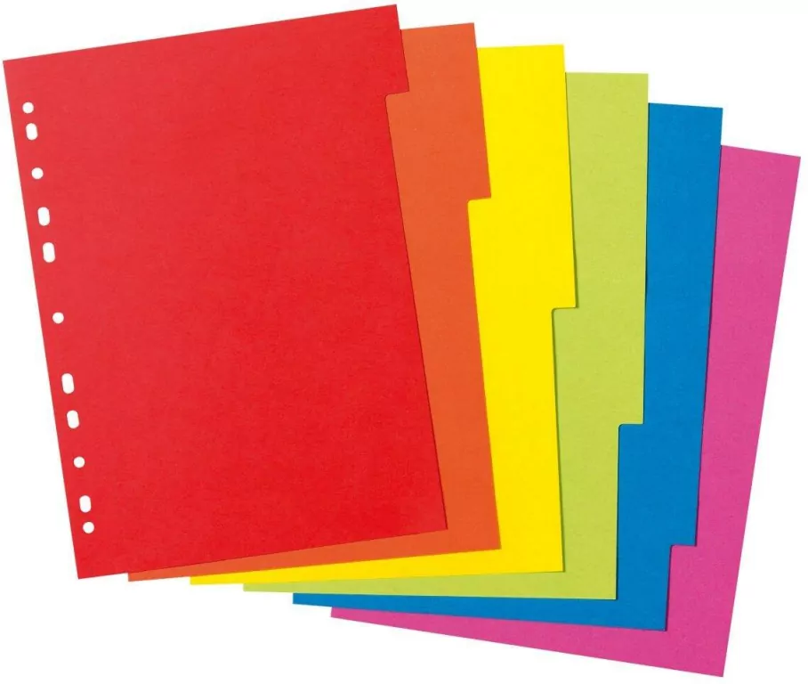 Przekładki A4 kartonowe 6 sztuk Intensiv Eco - tantis.pl