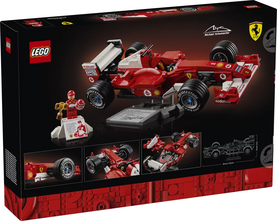 LEGO® Icons. Ferrari F2004 i Michael Schumacher 11375 - tantis.pl
