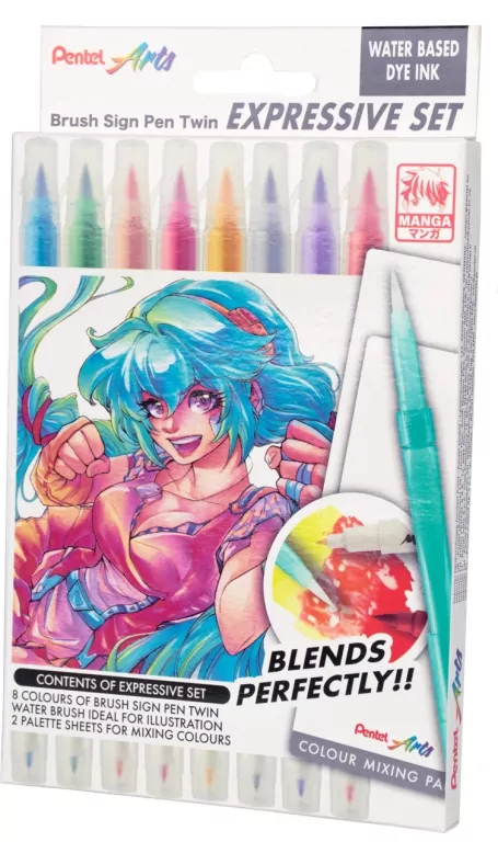 Pisaki pędzelkowe Brush SESW30-ST8MGPL 8 kolorów - tantis.pl