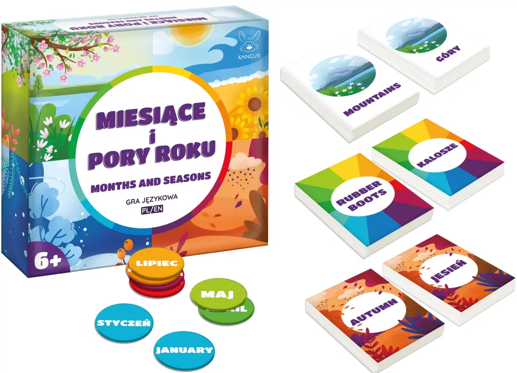 Miesiące i pory roku. Gra językowa - tantis.pl