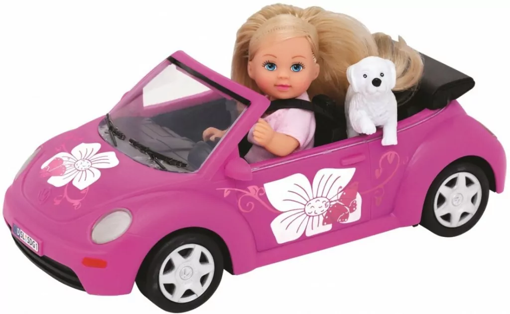 Evi love. Lalka w samochodzie New Beetle - tantis.pl