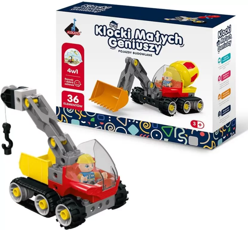 Klocki konstrukcyjne małych geniuszy 4w1 - tantis.pl