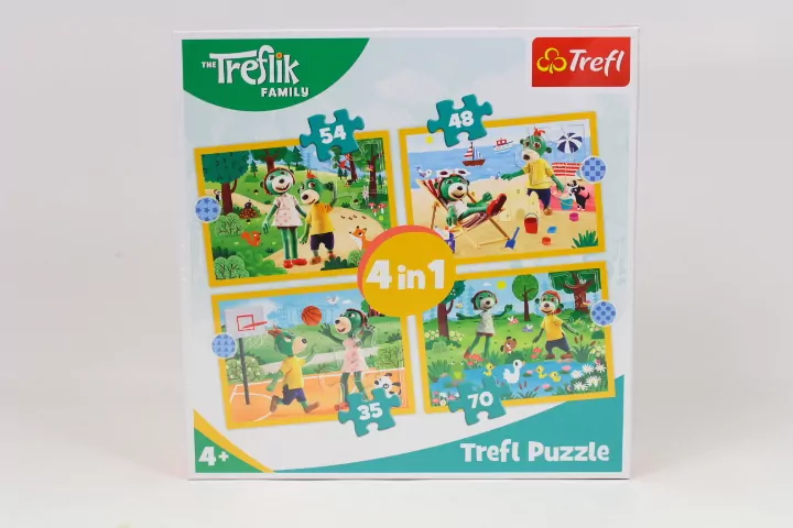 Puzzle 4w1 Trefliki na wakacjach TREFL - tantis.pl