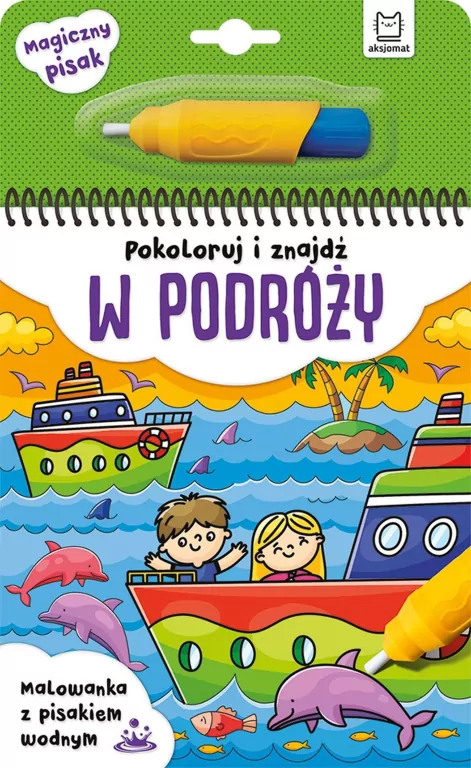 Pokoloruj i znajdź w podróży. Malowanka z pisakiem - tantis.pl
