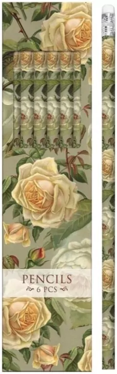 Ołówki ozdobne STPEN43 żółte róże - tantis.pl