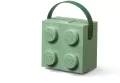 LEGO(R) pojemnik klocek z rączką czwórka oliwkowy - tantis.pl