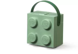 LEGO(R) pojemnik klocek z rączką czwórka oliwkowy