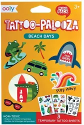 Tatuaże zmywalne mini Tattoo Palooza - Plaża