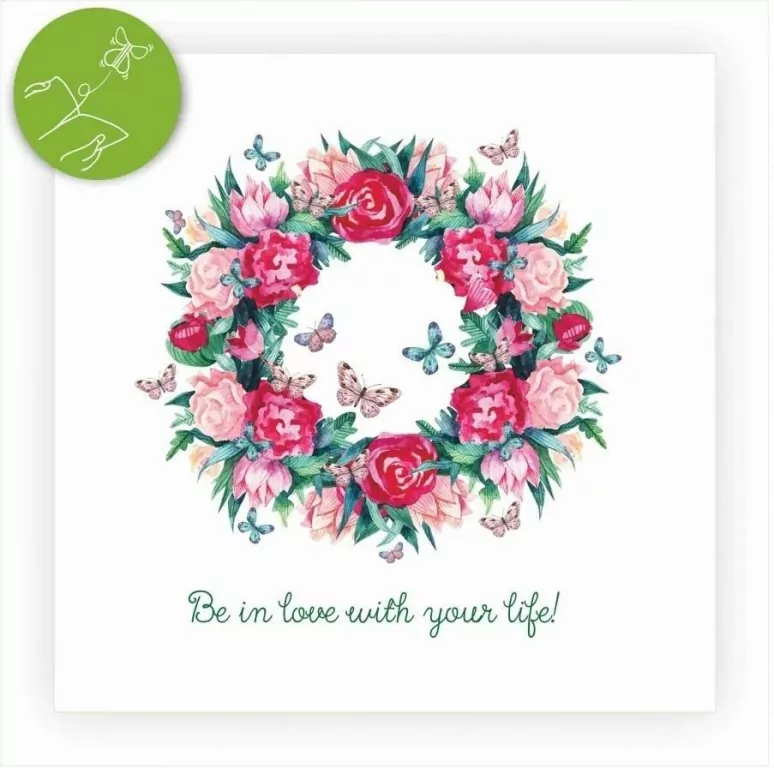 Karnet kwadrat z niespodzianką Ślub Wieniec - tantis.pl