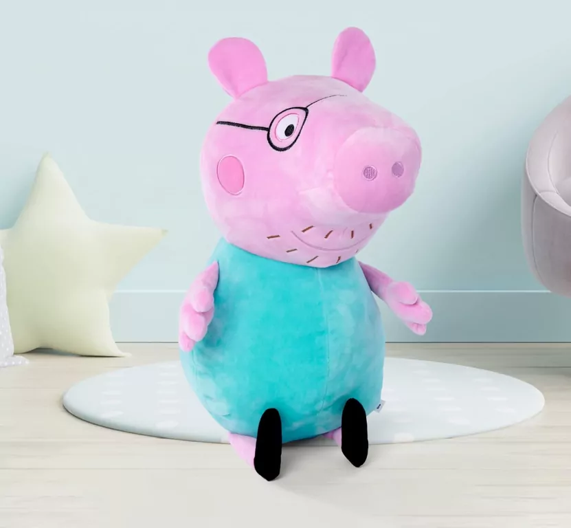 Świnka Peppa. Maskotka pluszowa Tata 37cm - tantis.pl