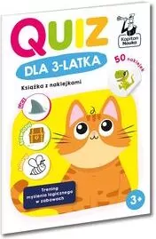 Quiz dla 3-latka. Książka z naklejkami. Kapitan Nauka - tantis.pl