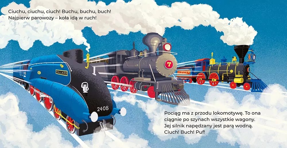 Koła idą w ruch! Moja pierwsza książka o pociągach - tantis.pl