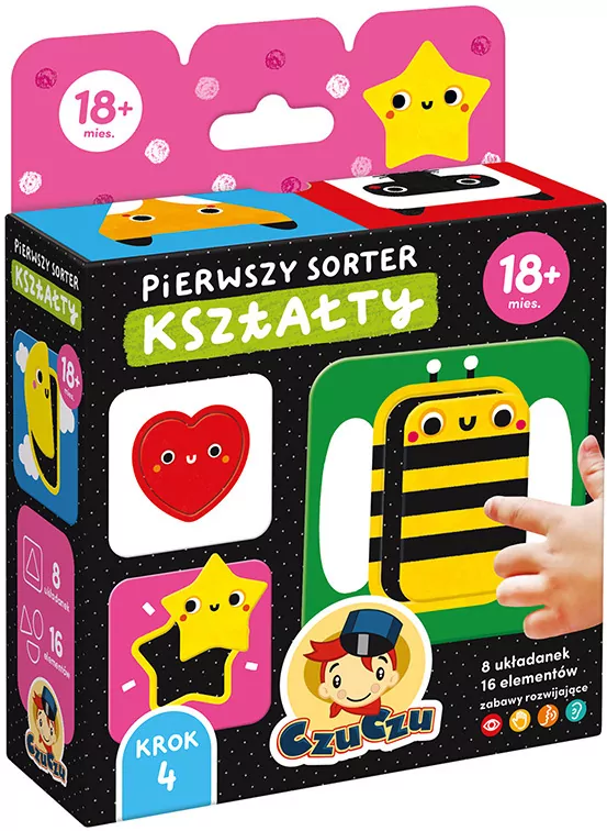 CzuCzu. Kształty. Pierwszy Sorter. 18m+ - tantis.pl