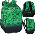 Plecak szkolny Coolpack Prime Pro Game Over Gradient Green - tantis.pl